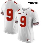 Youth NCAA Ohio State Buckeyes Binjimen Victor #9 College Stitched No Name Authentic Nike White Football Jersey HP20N71KA